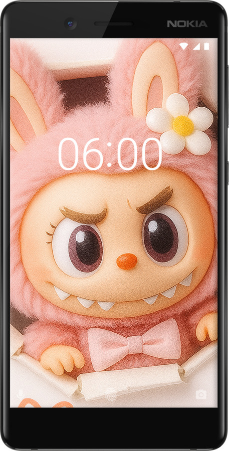 Силіконовий чехол Лабубу 2 для Nokia 7 - 6710u-1367 изображение 