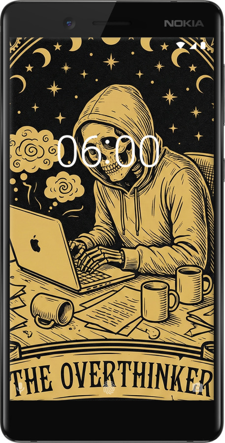 Силиконовый чехол The Overthinker для Nokia 7 - 6774u-1367 изображение 