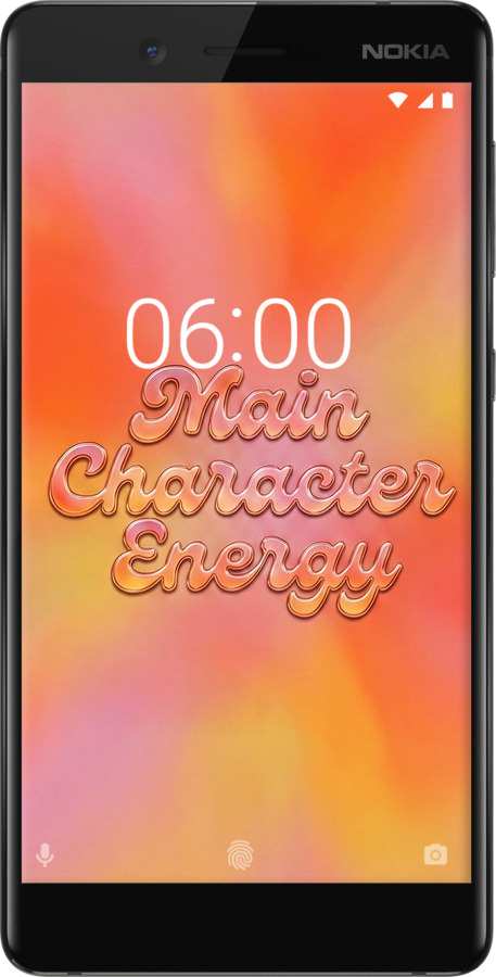 Силіконовий чехол Aura Gradient Main Character Energy Aesthetic Y2K для Nokia 7 - 6783u-1367 изображение 