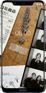 3D пластиковый матовый чехол Aesthetic Scrapbook Collage для Nokia 8.1 - 6773m-1620 изображение 