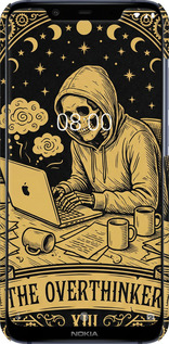 3D пластиковий матовий чехол The Overthinker для Nokia 8.1 - 6774m-1620 изображение 