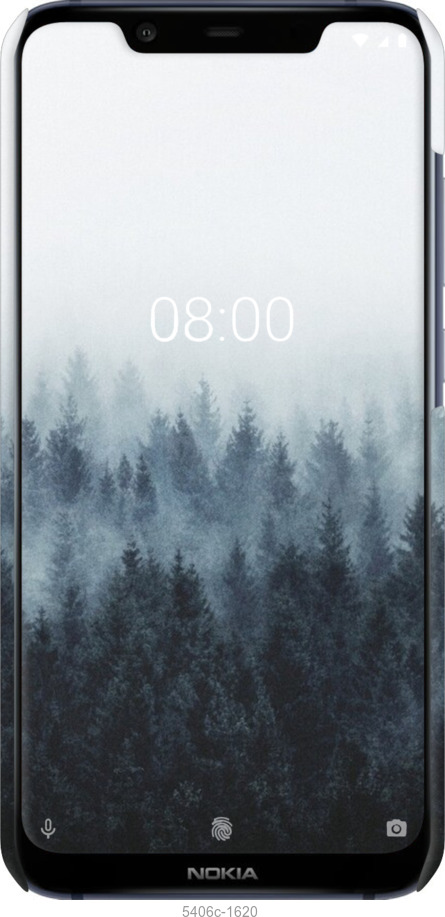 3D пластиковий матовий чехол № 5406 для Nokia 8.1 - 5406m-1620 изображение 