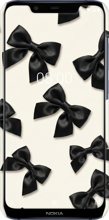 3D пластиковий матовий чехол Dark Coquette для Nokia 8.1 - 6765m-1620 изображение 