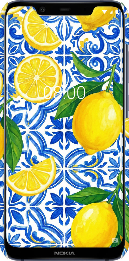 3D пластиковый матовый чехол Grocery Girl Italian Summer для Nokia 8.1 - 6766m-1620 изображение 