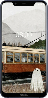 Силиконовый чехол Призрак 2 для Nokia 8.1 - 6247u-1620 изображение 