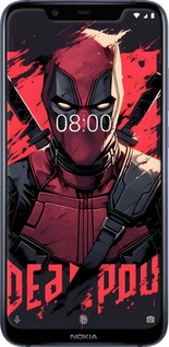 Силіконовий чехол Дедпул для Nokia 8.1 - 6293u-1620 изображение 