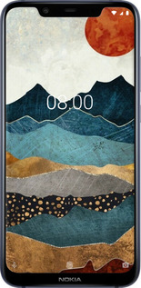 Силіконовий чехол захід сонця для Nokia 8.1 - 6475u-1620 изображение 