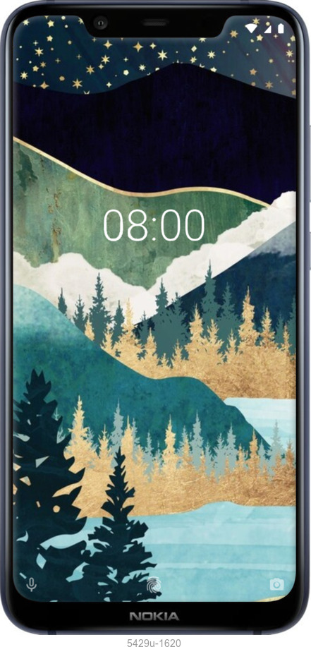 Силіконовий чехол № 5429 для Nokia 8.1 - 5429u-1620 изображение 