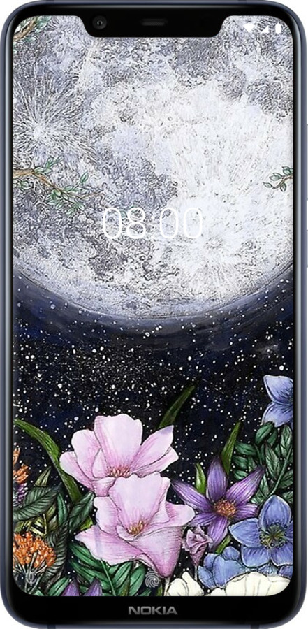 Силіконовий чехол Північ у саду для Nokia 8.1 - 6259u-1620 изображение 