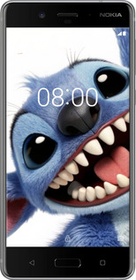 Силиконовый чехол Стич для Nokia 8 - 6684u-1115 изображение 