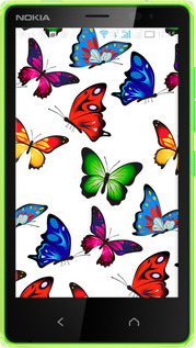 Силіконовий чехол Барвисті метелики для Nokia X2 Dual SIM - 4761u-469 изображение 