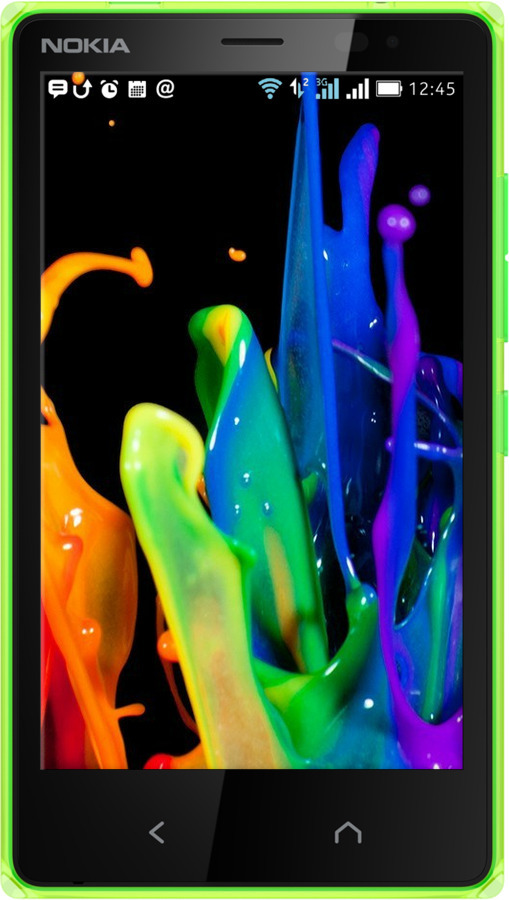 Силиконовый чехол брызги краски для Nokia X2 Dual SIM - 3957u-469 изображение 