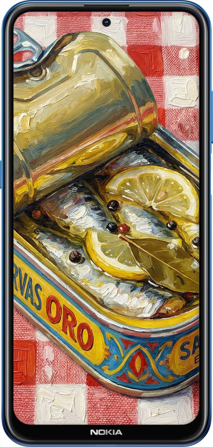 Силиконовый чехол Vintage Sardine Tin Phone для Nokia X20 - 6772u-2532 изображение 