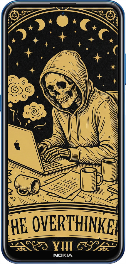 Силиконовый чехол The Overthinker для Nokia X20 - 6774u-2532 изображение 