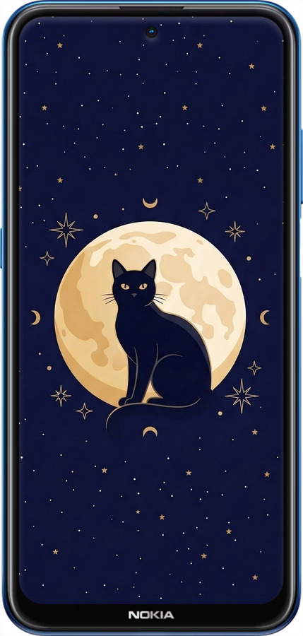 Силиконовый чехол Cute Cat Celestial/Witchy для Nokia X20 - 6787u-2532 изображение 