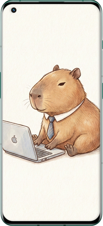 TPU чехол Funny Capybara CEO Working для OnePlus 10 Pro - 6777b-2588 изображение 