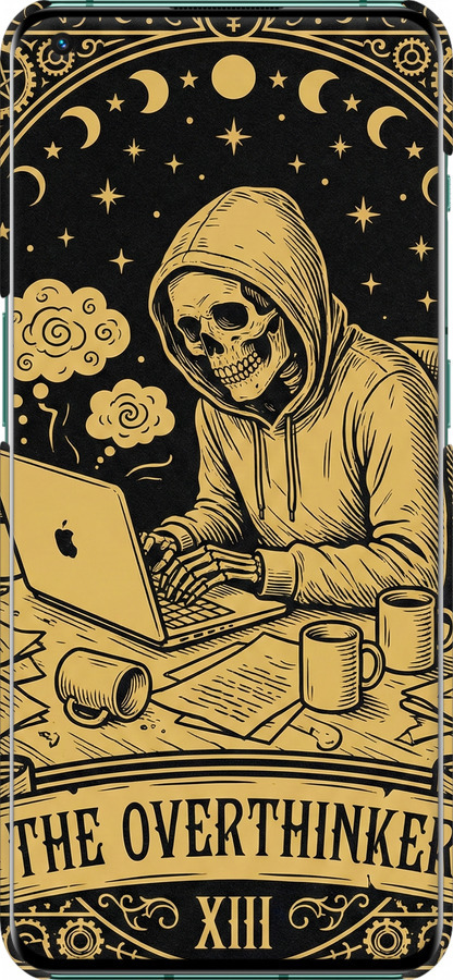 3D пластиковый матовый чехол The Overthinker для OnePlus 10 Pro - 6774m-2588 изображение 