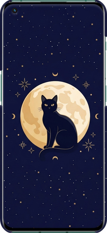 3D пластиковий матовий чехол Cute Cat Celestial/Witchy для OnePlus 10 Pro - 6787m-2588 изображение 