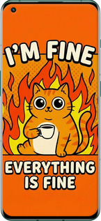 Силиконовый чехол Funny Cat для OnePlus 10 Pro - 6786u-2588 изображение 