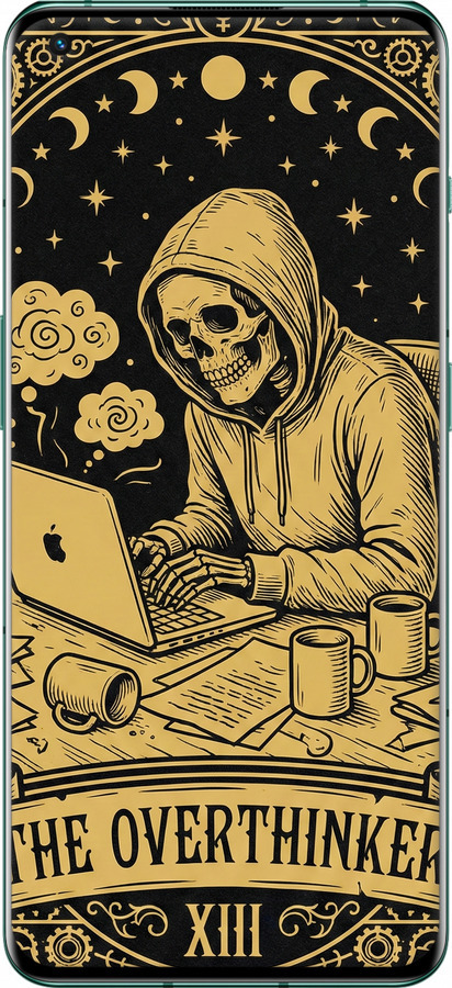 Силіконовий чехол The Overthinker для OnePlus 10 Pro - 6774u-2588 изображение 