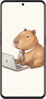 TPU чехол Funny Capybara CEO Working для OnePlus 10R - 6777b-2627 изображение 