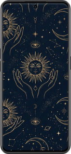 Силиконовый чехол Celestial Harmony: Sun & Moon Gold Mystic Pattern для OnePlus Ace - 6778u-2953 изображение 