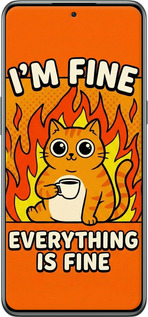 TPU чехол Funny Cat для OnePlus 10T - 6786b-2647 изображение 