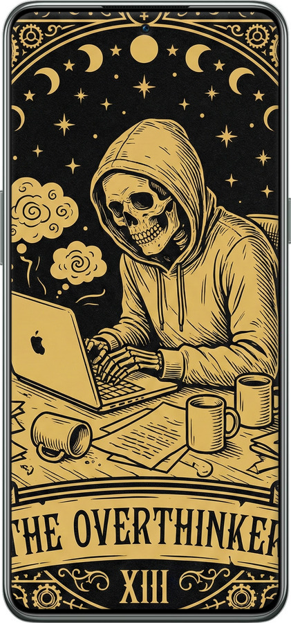 Силиконовый чехол The Overthinker для OnePlus 10T - 6774u-2647 изображение 