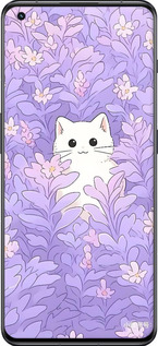 TPU чехол Котик в цветах для OnePlus 11 - 6390b-2940 изображение 