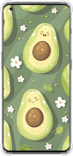 Силіконовий протиударний с посиленими кутами чехол Авокадо для OnePlus 11 - 6380sp-2940 изображение 