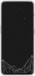 Силикон с усиленными углами чехол Черно белые абстрактные горы для OnePlus 11 - 6437sp-2940 изображение 