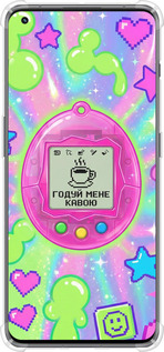 Силикон с усиленными углами чехол Y2K Aesthetic Retro Pet: Годуй мене кавою для OnePlus 11 - 6784sp-2940 изображение 