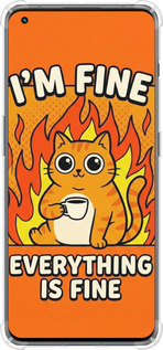 Силикон с усиленными углами чехол Funny Cat для OnePlus 11 - 6786sp-2940 изображение 