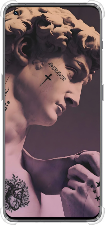Силіконовий протиударний с посиленими кутами чехол Давид для OnePlus 11 - 6302sp-2940 изображение 