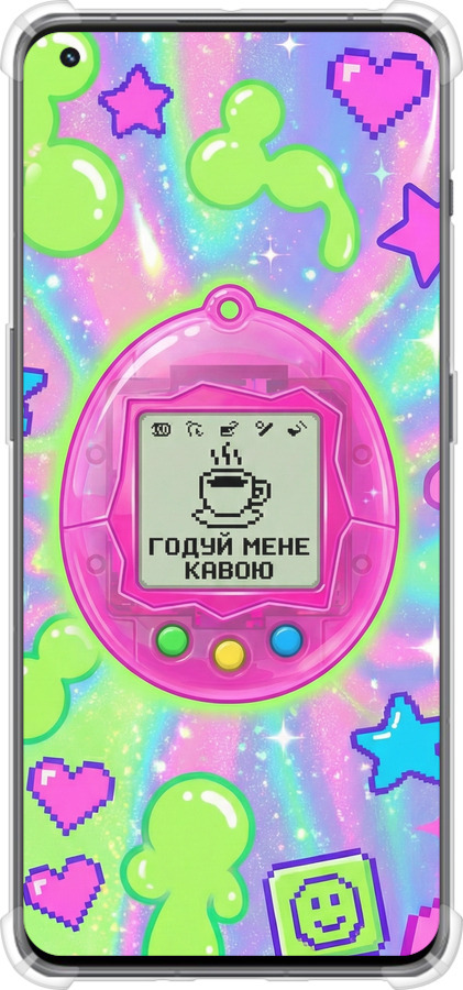 Силикон с усиленными углами чехол Y2K Aesthetic Retro Pet: Годуй мене кавою для OnePlus 11 - 6784sp-2940 изображение 