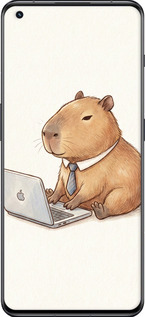 Силіконовий чехол Funny Capybara CEO Working для OnePlus 11 - 6777u-2940 изображение 