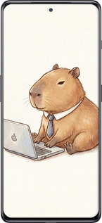 Силиконовый чехол Funny Capybara CEO Working для OnePlus 11R - 6777u-2939 изображение 