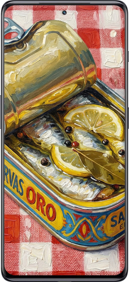 Силиконовый чехол Vintage Sardine Tin Phone для OnePlus 11R - 6772u-2939 изображение 