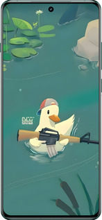 Силиконовый чехол Уточка с автоматом для OnePlus 12 5G - 6356u-3615 изображение 