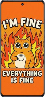 Силіконовий чехол Funny Cat для OnePlus 12R - 6786u-3658 изображение 