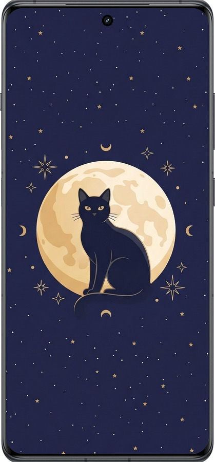 Силіконовий чехол Cute Cat Celestial/Witchy для OnePlus 12R - 6787u-3658 изображение 