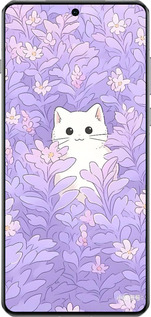 TPU чехол Котик в цветах для OnePlus 13 5G - 6390b-3875 изображение 