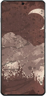 TPU чехол С изображением лунного пейзажа в ночном лесу для OnePlus 13 5G - 6546b-3875 изображение 