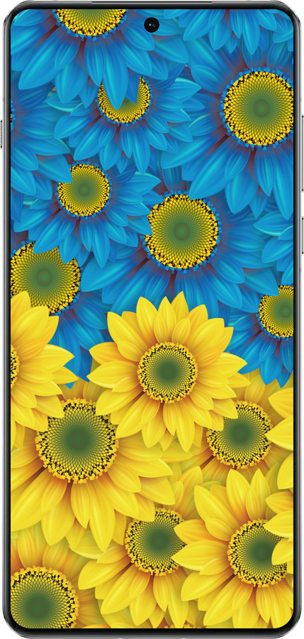 TPU чехол Жовто-блакитні квіти  для OnePlus 13 5G - 1048b-3875 изображение 