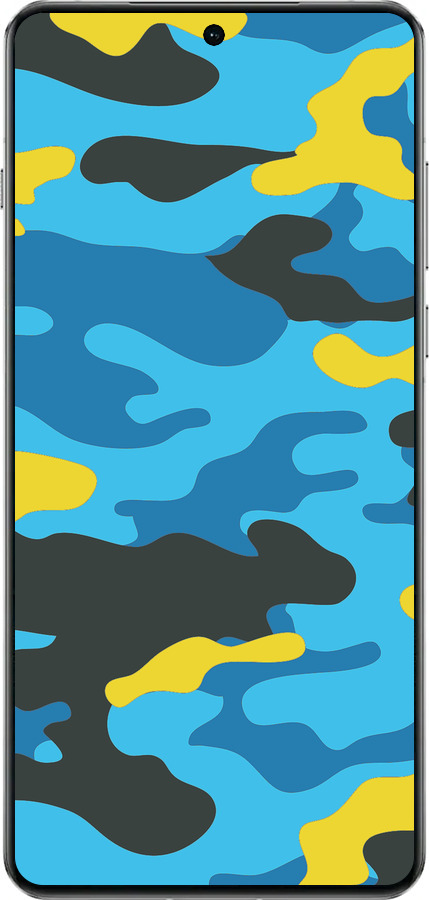 TPU чехол Желто-голубой камуфляж для OnePlus 13 5G - 1084b-3875 изображение 