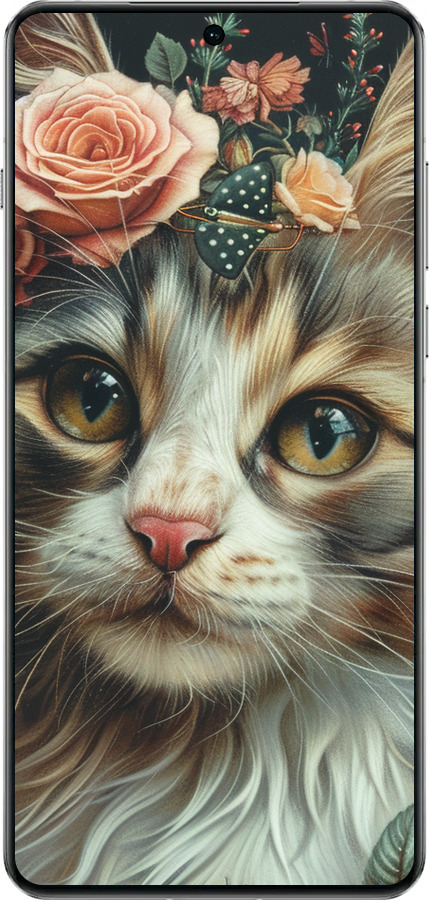 TPU чехол Cats and flowers для OnePlus 13 5G - 6069b-3875 изображение 