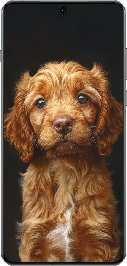 TPU чехол Cocker spaniel на черном фоне для OnePlus 13 5G - 6137b-3875 изображение 