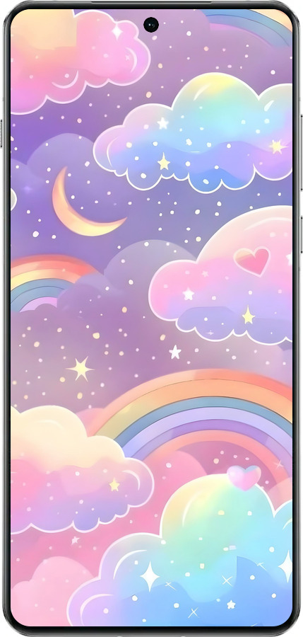 TPU чехол Облака и радуга для OnePlus 13 5G - 6312b-3875 изображение 
