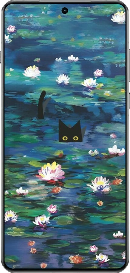 TPU чехол Чехол с изображением водяных лилий Моне и кошек для OnePlus 13 5G - 6399b-3875 изображение 
