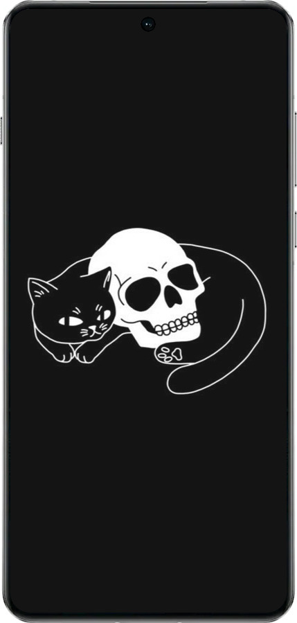TPU чехол Із зображенням кота та черепа для OnePlus 13 5G - 6491b-3875 изображение 